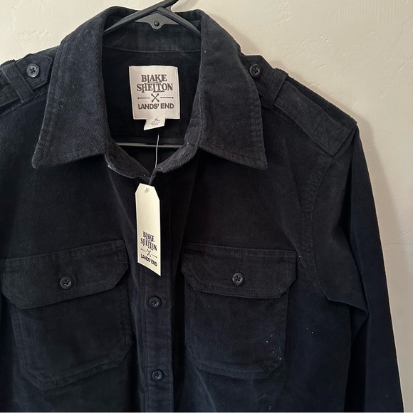 Blake Shelton x Lands' End Big Corduroy Work Shirt - Picture 4 of 10